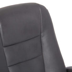 Kancelárska stolička Reedville, syntetická koža, sivá - 6