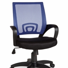 Kancelárska stolička Rivoli, nylon, čierna / modrá - 2
