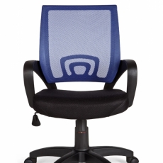 Kancelárska stolička Rivoli, nylon, čierna / modrá - 3