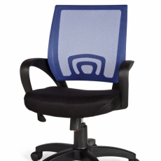 Kancelárska stolička Rivoli, nylon, čierna / modrá - 4