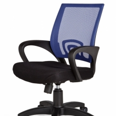 Kancelárska stolička Rivoli, nylon, čierna / modrá - 6