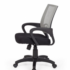 Kancelárska stolička Rivoli, nylon, čierna / šedá - 8