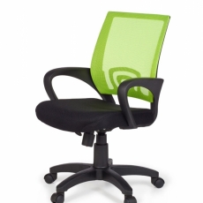 Kancelárska stolička Rivoli, nylon, čierna / zelená - 7