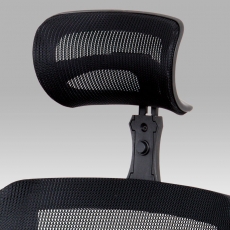 Kancelárska stolička s opierkou hlavy Hugo, sivá/čierna - 3