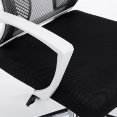 Kancelárska stolička s podrúčkami Flade, čierna - 6