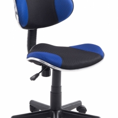 Kancelárska stolička Sael, čierna / modrá - 1