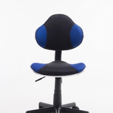 Kancelárska stolička Sael, čierna / modrá - 2