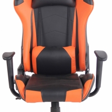 Kancelárska stolička Saimon, čierna / oranžová - 2