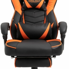 Kancelárska stolička Serena, čierna / oranžová - 2