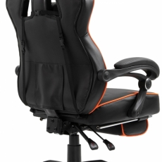 Kancelárska stolička Serena, čierna / oranžová - 4