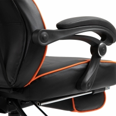 Kancelárska stolička Serena, čierna / oranžová - 8