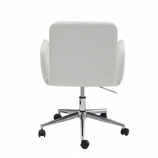 Kancelárska stolička Serena, syntetická koža, biela - 6