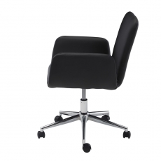 Kancelárska stolička Serena, syntetická koža, čierna - 5