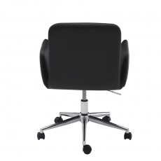 Kancelárska stolička Serena, syntetická koža, čierna - 6