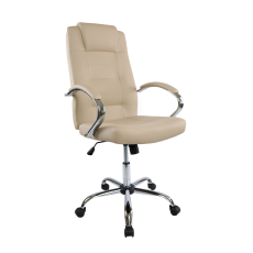 Kancelárska stolička Slash, syntetická koža, béžová - 1
