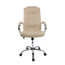 Kancelárska stolička Slash, syntetická koža, béžová - 2