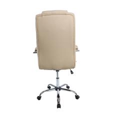 Kancelárska stolička Slash, syntetická koža, béžová - 4