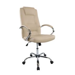 Kancelárska stolička Slash, syntetická koža, béžová