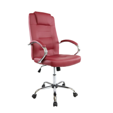 Kancelárska stolička Slash, syntetická koža, bordó - 1