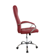 Kancelárska stolička Slash, syntetická koža, bordó - 3