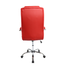 Kancelárska stolička Slash, syntetická koža, červená - 4