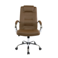 Kancelárska stolička Slash, syntetická koža, hnedá - 2