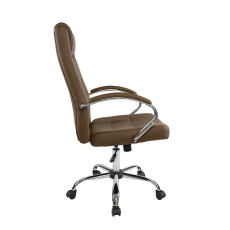 Kancelárska stolička Slash, syntetická koža, hnedá - 3