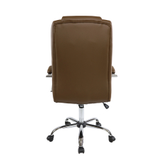 Kancelárska stolička Slash, syntetická koža, hnedá - 4