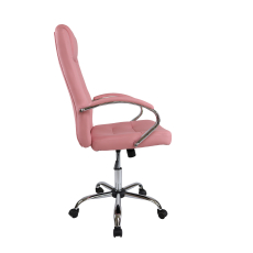Kancelárska stolička Slash, syntetická koža, ružová - 3