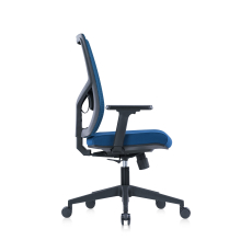 Kancelárska stolička Snow Black, textil, modrá - 3