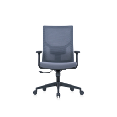 Kancelárska stolička Snow Black, textil, šedá - 2
