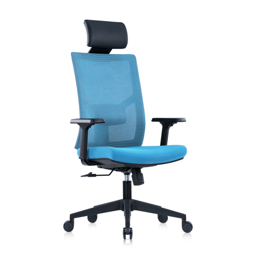 Kancelárska stolička Snow HB, textil, svetlomodrá - 1