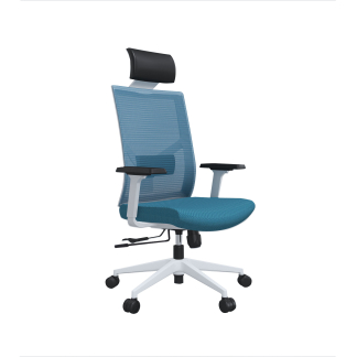 Kancelárska stolička Snow HB, textil, svetlomodrá