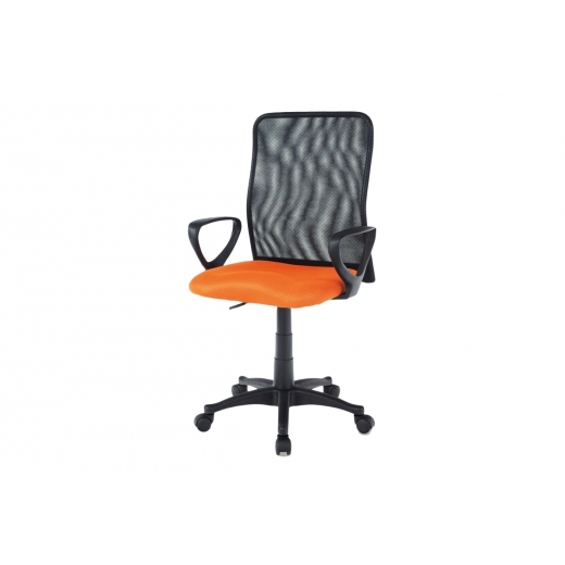 Kancelárska stolička Sonja, oranžová/čierna - 1
