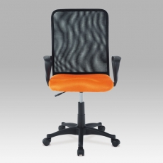 Kancelárska stolička Sonja, oranžová/čierna - 2