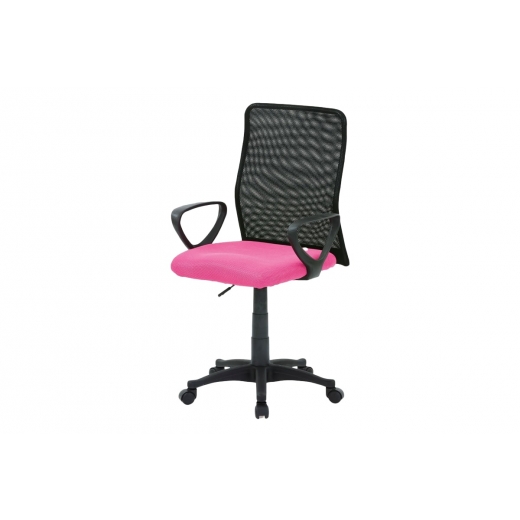 Kancelárska stolička Sonja, ružová/čierna - 1