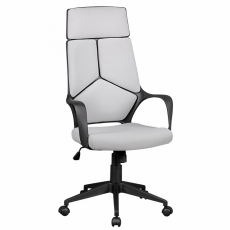 Kancelárska stolička Techline, textilná poťahovina, šedá - 1