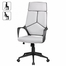 Kancelárska stolička Techline, textilná poťahovina, šedá - 3