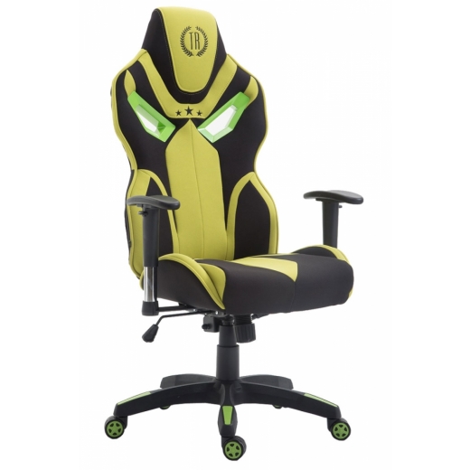 Kancelárska stolička Teres, čierna / zelená - 1