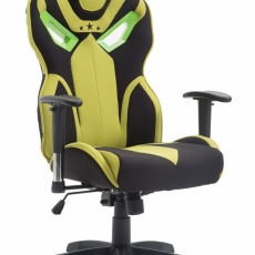Kancelárska stolička Teres, čierna / zelená - 1