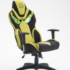 Kancelárska stolička Teres, čierna / zelená - 9