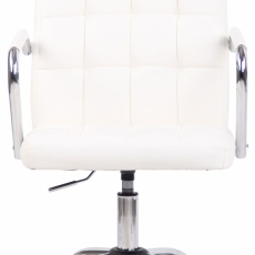 Kancelárska stolička Terni, syntetická koža, biela - 2
