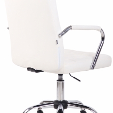 Kancelárska stolička Terni, syntetická koža, biela - 4