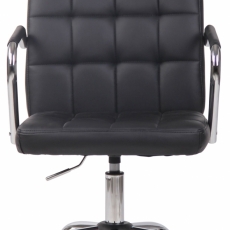 Kancelárska stolička Terni, syntetická koža, čierna - 2
