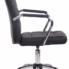 Kancelárska stolička Terni, syntetická koža, čierna - 3