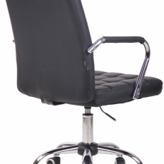 Kancelárska stolička Terni, syntetická koža, čierna - 4