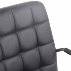 Kancelárska stolička Terni, syntetická koža, čierna - 5