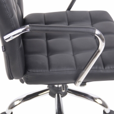 Kancelárska stolička Terni, syntetická koža, čierna - 6