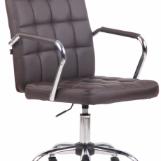 Kancelárska stolička Terni, syntetická koža, hnedá - 1