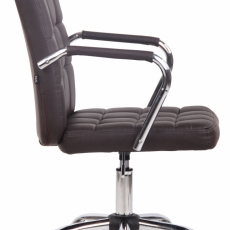 Kancelárska stolička Terni, syntetická koža, hnedá - 3